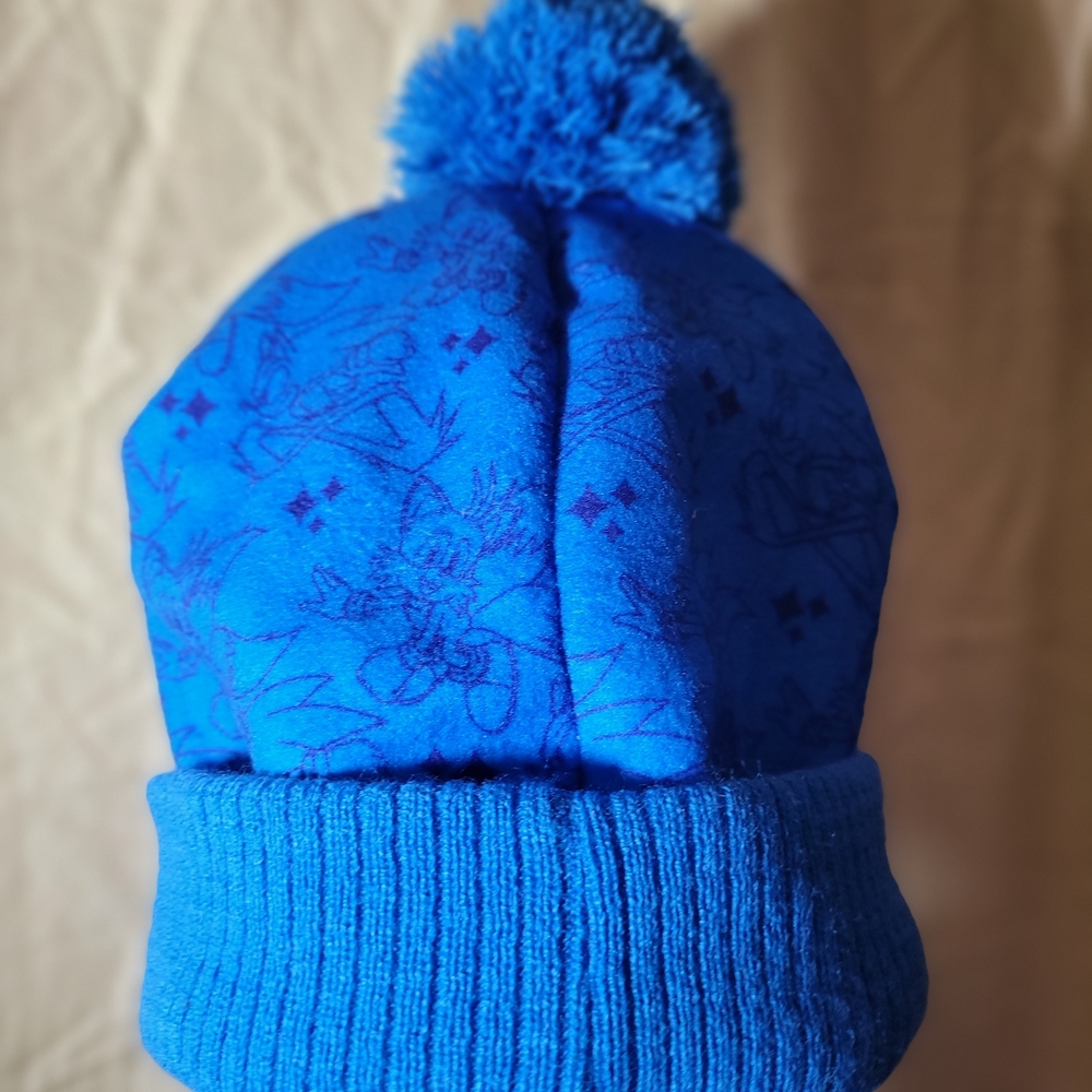 Blue Beanie With Character Patch - image 2